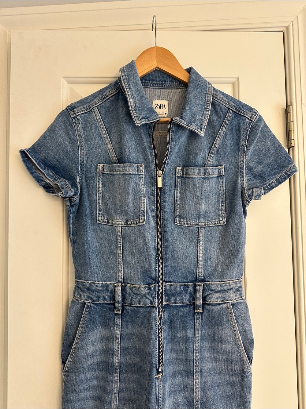 ZARA Denim Jumpsuit